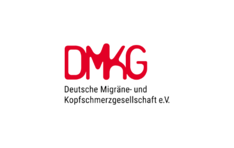 rotes Deutsche Migräne- und Kopfschmerzgesellschaft Logo 