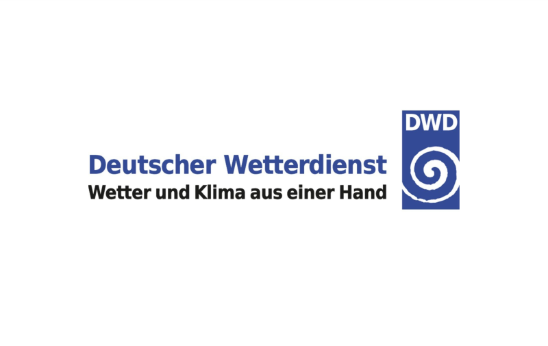 blaues Deutscher Wetterdienst Logo