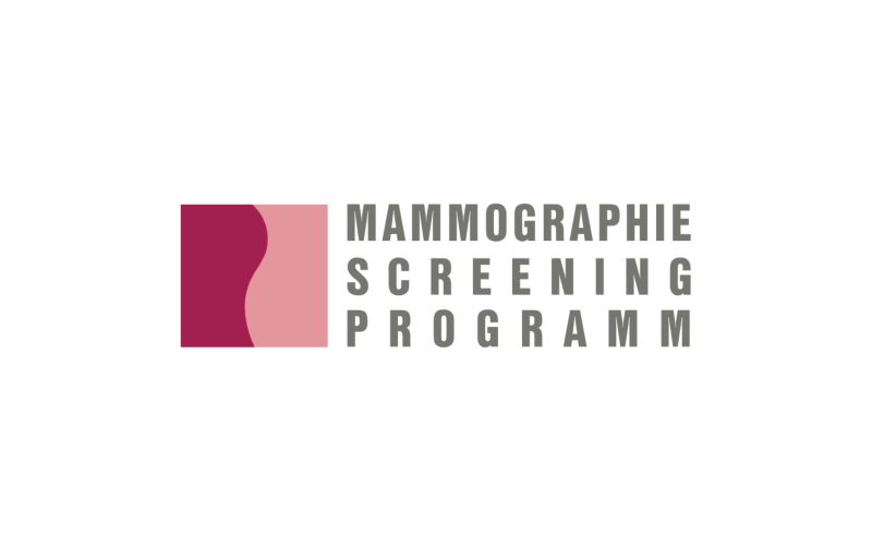rosa pinkes Mammographie Screening Programm Logo