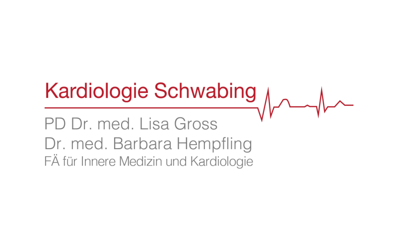 Logo Kardiologie Schwabing roter Herzschlag