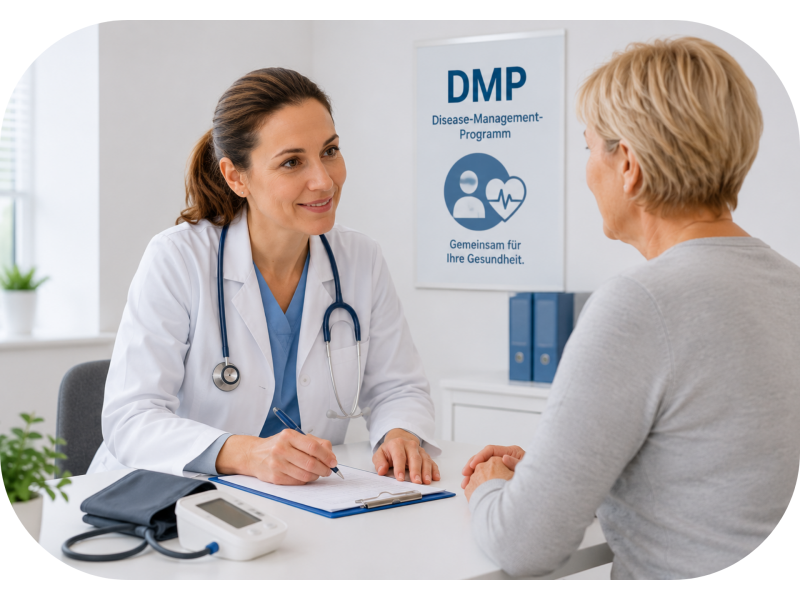 Ärztin während eines Gesprächs mit einer Patientin