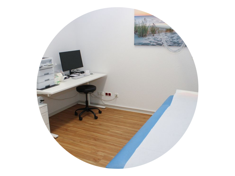 Behandlungszimmer der Praxis MVZ Nord