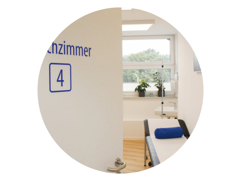Sprechzimmer der Praxis Brinkum