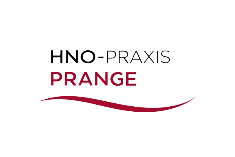 HNO-Praxis Logo in schwarz-rot