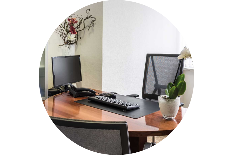 Behandlungszimmer der Praxis