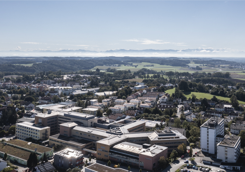 Luftaufnahme des Klinikums Ebersberg München Ost 
