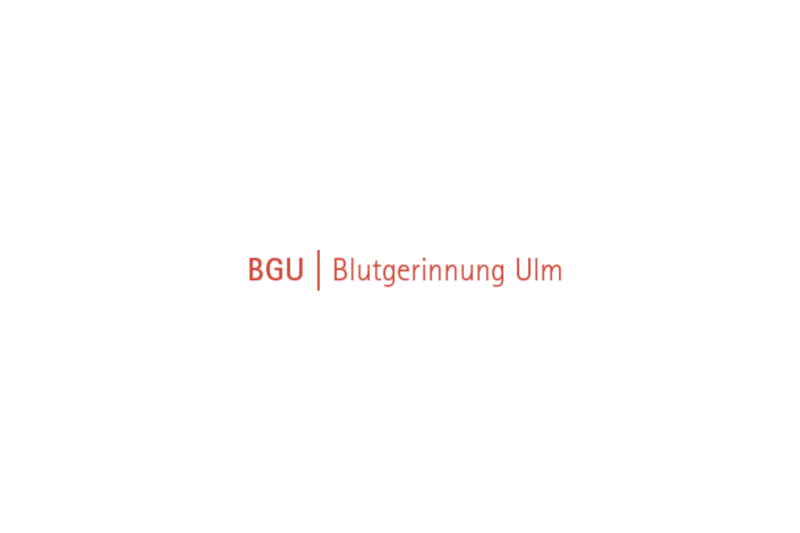 roter Schriftzug Blutgerinnung Ulm