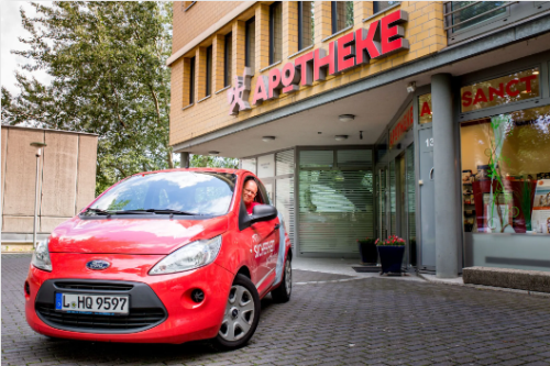 Auto mit Apothekenlieferung Auto mit Apothekenlieferung