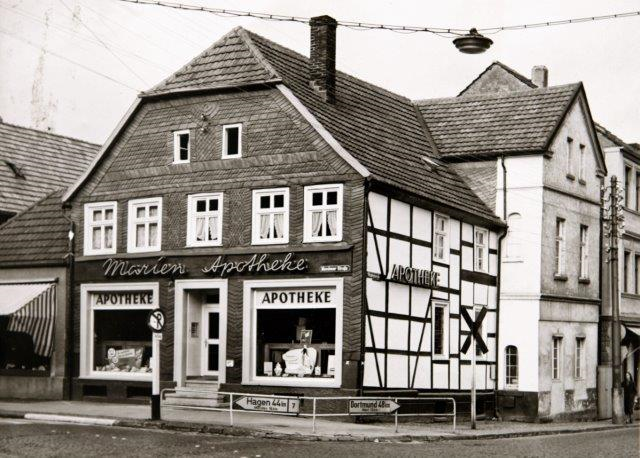 Altes Gebäude Marien-Apotheke 1957