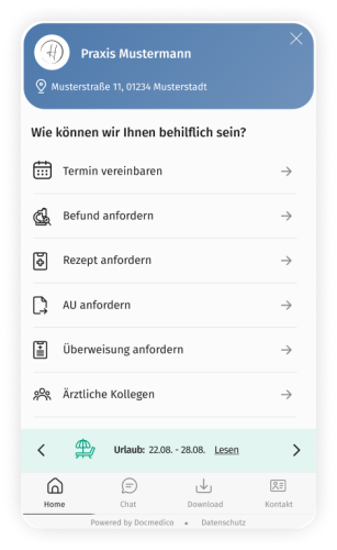 Online-Rezeption Radiologie