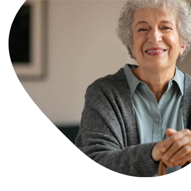 Ältere Frau, die lächelt