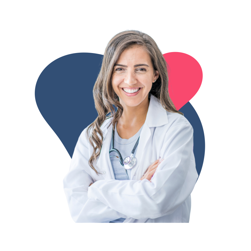 Ärztin, die lächelt