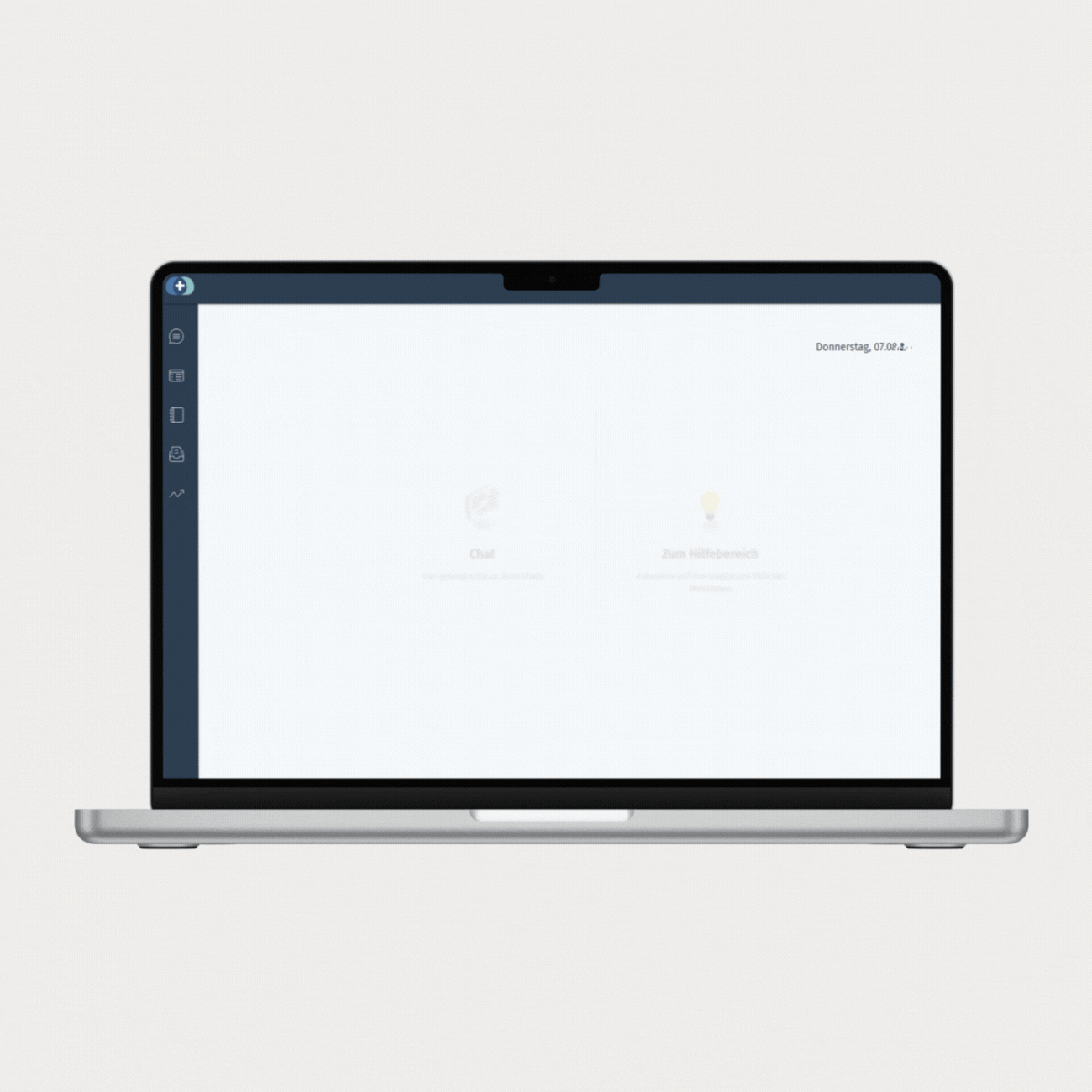 Die Docmedico Online-Rezeption mit Buttons