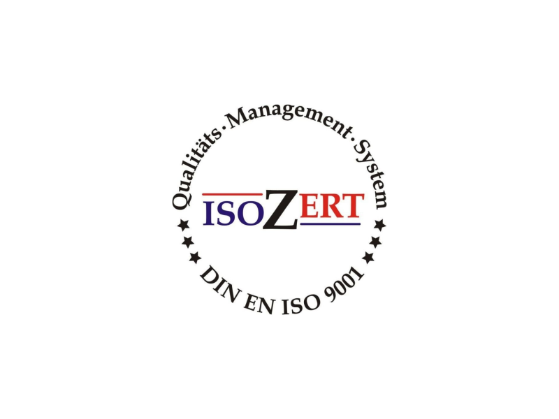 Logo Iso-Zertifizierung 9001 für Qualität, Managment, System